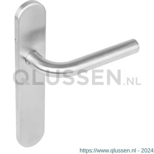 Intersteel Living 1296 gatdeel deurkruk rechts Recht op verdekt schild blind met nokken 7 mm RVS EN 1906/4 klein krukgat 0035.129611A