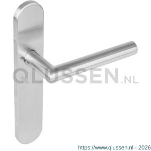 Intersteel 1297 gatdeel deurkruk rechts Hoek 90 graden op verdekt schild blind met nokken 7 mm RVS EN 1906/4 klein krukgat 0035.129711A