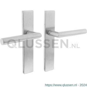 Intersteel Essentials 1307 deurkruk Hoek 90 graden op verdekt schild recht1307 hoek blind met nokken 7 mm RVS EN 1906/4 klein krukgat 0035.130711