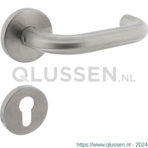 Intersteel Essentials 1315 deurkruk rond op rozet EN 1906 met PC-plaatje 55 mm 0035.131505