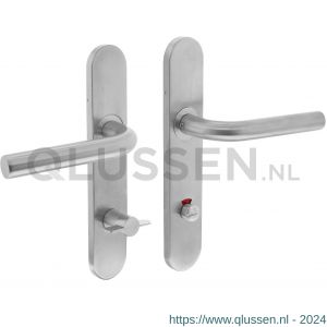 Intersteel Essentials 1396 deurkruk recht op verdekt schild WC 72/8 mm met nokken 7 mm EN 1906 groot krukgat 0035.139667