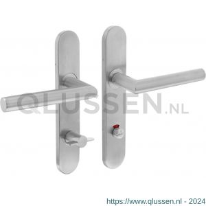 Intersteel Essentials 1397 deurkruk Hoek 90 op verdekt schild WC 72/8 mm met nokken 7 mm EN 1906 groot krukgat 0035.139767