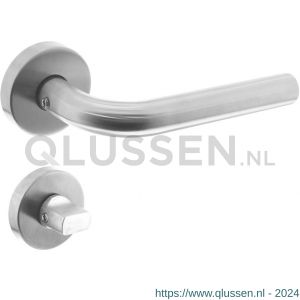 Intersteel Living 1952 deurkruk recht met geveerde rozet met WC 8 mm ATP RVS 0035.195210