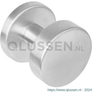 Intersteel Essentials 2246 knoprozet plat met stift M10/8x85 mm centraal vast op rozet met nokken diameter 53x8 mm RVS 0035.224610