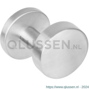 Intersteel Essentials 2246 knoprozet plat met stift M10/8x85 mm verkropt vast op rozet met nokken diameter 53x8 mm RVS 0035.224611