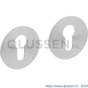 Intersteel Essentials 3423 profielcilinderplaatje staal verdekt met magneet en nokken diameter 55x3 mm RVS 0035.342317