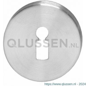 Intersteel Living 3464 sleutelplaatje kunststof verdekt met nokken diameter 55x8 mm circulair geborsteld RVS 0035.346416