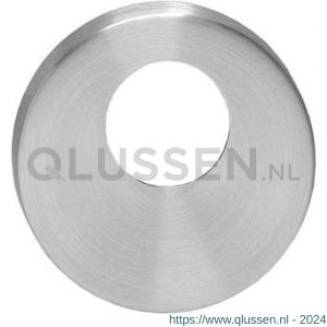 Intersteel 3464 rondcilinderplaatje kunststof verdekt met nokken diameter 55x8 mm circulair geborsteld RVS 0035.346418