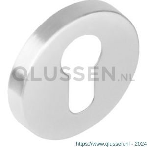 Intersteel Essentials 3512 profielcilinderplaatje staal verdekt met nokken diameter 53x8 mm RVS 0035.351217