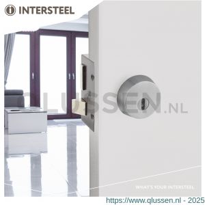 Intersteel Essentials 3755 SKG3 veiligheids rozet rond voor oplegsloten met kerntrek beveiliging RVS 0035.375599