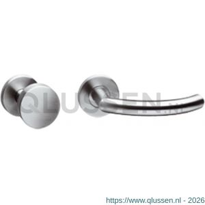 Intersteel 3942 knop-kruk garnituur links half rond-90 graden met profielcilindergat plaatje 0035.394205B