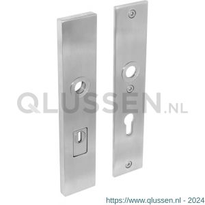 Intersteel 3963 SKG3 veiligheids schilden rechthoekig doorgaand profielcilindergat 72 mm met kerntrek beveiliging RVS 0035.396336