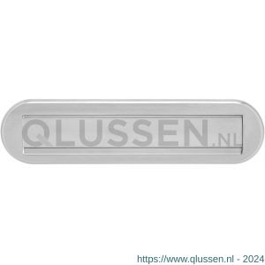 Intersteel Essentials 4000 briefplaat ovaal met klep-regenrand RVS 0035.400011