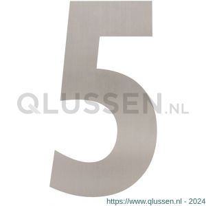 Intersteel Living 4021 huisnummer 5 XL hoogte 300 mm RVS geborsteld 0035.402115