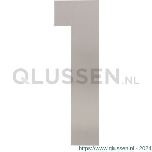 Intersteel Living 4021 huisnummer 1 XXL hoogte 500 mm RVS geborsteld 0035.402121