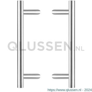 Intersteel Essentials 4329 deurgrepen per paar T-schuin 500x90x30 mm hart op hart 300 mm RVS 0035.432922