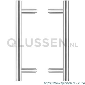 Intersteel Essentials 4329 deurgrepen per paar T-schuin 600x90x30 mm hart op hart 400 mm RVS 0035.432932