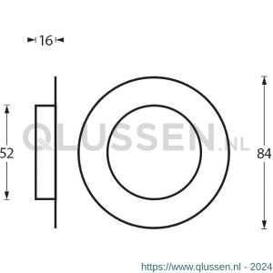 Intersteel Essentials 4476 schuifdeurkom diameter 52/85 mm RVS 0035.447650