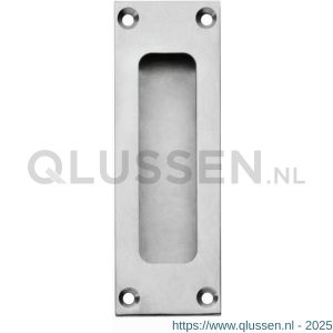 Intersteel Essentials 4476 schuifdeurkom rechthoek 120x40 mm met schroefgaten RVS 0035.447690