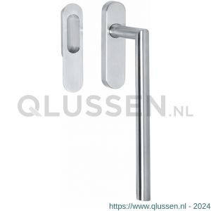 Intersteel Living 4500 hef- en schuifdeurbeslag draaigreep Hoek 90 graden blind met schuifdeurkom RVS geborsteld 0035.450060