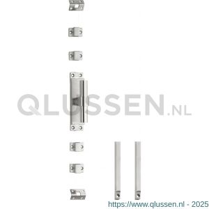 Intersteel Essentials 5620 set kruk-espagnolet rechts T-recht inclusief stangenset 2x 1245 mm RVS geborsteld 0035.562048A