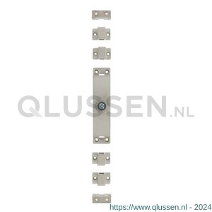 Intersteel 5620 kruk-espagnolet huis links RVS met 4 geleidehuisjes en 2 hoekplaatje 0035.562049B