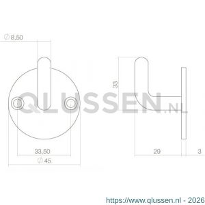 Intersteel Living 6950 jashaak rond RVS 0035.695031