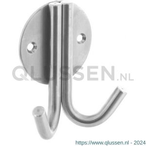 Intersteel Living 6950 jashaak dubbel op rond rozet RVS 0035.695032