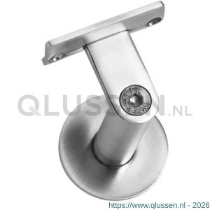 Intersteel Living 7300 leuninghouder zwaar met hol zadel RVS 0035.730050