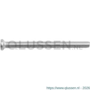 Intersteel 9902 bout zeskant 76 mm voor RVS veiligheidsrozet voor deurdikte 61/63 mm 0035.990242