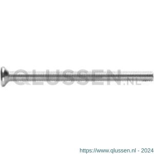 Intersteel 9902 bout zeskant 115 mm voor RVS veiligheidsrozet deurdikte 100/102 mm 0035.990280