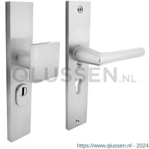 Intersteel Living 3794 SKG3 veiligheids schilden rechthoekig geveerd greep-kruk profielcilindergat 55 mm met kerntrek beveiliging aluminium F1 0082.379429