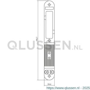 Intersteel Essentials 9508 SKG2 verstelbare sluitkom 25x192 mm verzinkt 0094.950803