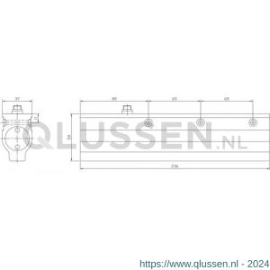 Intersteel Essentials 4801 deurdranger met glijarm 113 236x59x37 mm met sluitvertraging en openingsdemping sluitkracht 2~4 0098.480113