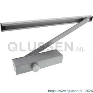 Intersteel Essentials 4801 deurdranger met glijarm 124 207x55x40 mm sluitkracht 3 zilvergrijs 0098.480124