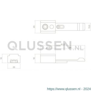 Intersteel 4801 vastzetinrichting 190 voor glijarm-deurdrangers 0098.480190