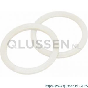 Intersteel 9971 nylon ring 18 mm plat wit 0099.997160