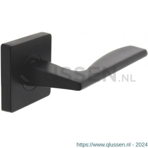 Intersteel Living 1710 deurkruk Apollo op geveerde rozet 55x55x9.5 mm met 7 mm nokken zwart 1223.171002