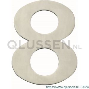 Intersteel Essentials 4020 huisnummer 8 150x2 mm RVS 1235.402078