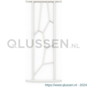 SecuBar Deco 2 siertralie staal 25x82.5 cm op de dag RAL 9010 wit 2010.600.162