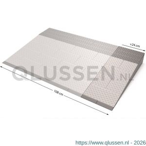 SecuCare modulaire drempelhulp verbredingsset drempelhulp set 5 24 cm van 84 naar 108 cm 8025.050.50