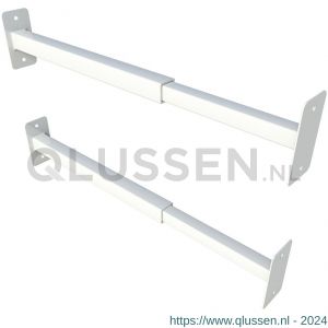 SecuBar Duo bovenlicht-klapraam barrière-stang staal 31-55 cm RAL 9010 wit 2010.356.010