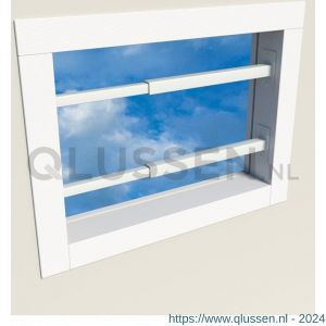 SecuBar Duo bovenlicht-klapraam barrière-stang staal 31-55 cm RAL 9010 wit 2010.356.010