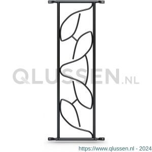 SecuBar Deco 2 siertralie staal 25x82.5 cm op de dag RAL 9005 Blackline zwart-satijn 2010.600.160