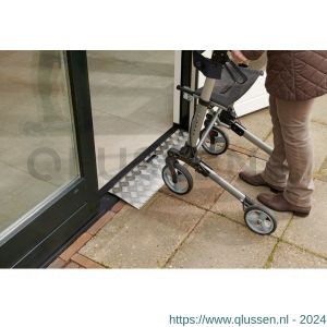 SecuCare drempelhulp aluminium type 1 breedte 78 cm diepte 20 cm hoogte 0-3 cm 150 kg 8025.005.01