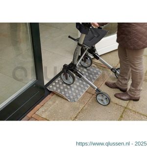 SecuCare drempelhulp aluminium Heavy Duty type 1 breedte 75 cm diepte 40,5 cm hoogte 0-7 cm 300 kg 8025.005.10