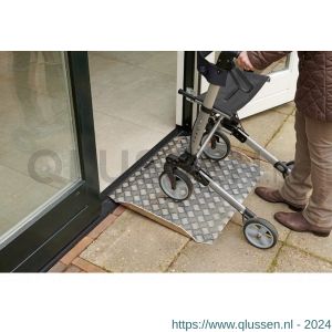 SecuCare drempelhulp aluminium Heavy Duty type 2 breedte 75 cm diepte 61,5 cm hoogte 7-15 cm 300 kg 8025.005.11