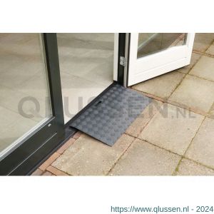 SecuCare drempelhulp aluminium type 2 breedte 78 cm diepte 40 cm hoogte 4-7 cm RAL 7021 zwartgrijs 150 kg 8025.005.07