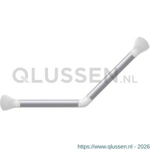 SecuCare wandbeugel aluminium hoek 45 graden 30x30 cm links-rechts wit met montage materiaal 8010.135.11