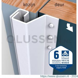 SecuStrip Plus achterdeur buitendraaiend terugligging 7-13 mm L 2115 mm RAL 9010 wit 1010.161.02